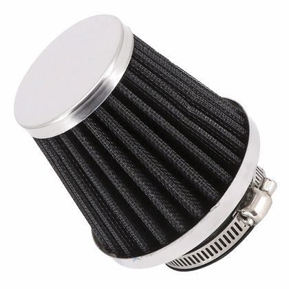 Filtre à air P2R FILTRE A AIR TYPE KN CHROME FIXATION DROITE DIAM 42 mm -P2R- Universel Ref : P2R05169A / 214480