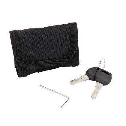 P2R DISK LOCK WITH ALARM SOUND DIAM 6mm CHROME Universal Anti-theft device