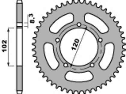PBR Staal standaard 4373 - 420 Tandwiel