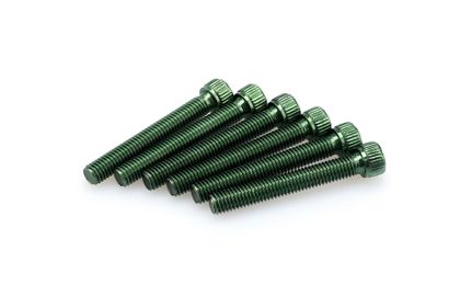 Puig In grün eloxiertem Aluminium Blister 6 Allen-Schrauben M8x55mm Verkleidungsschraubensatz Universell