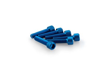 Puig In Blau Geanodiseerd Aluminium Blister 6 allen schroeven M6x25mm Kofferboutset Universeel