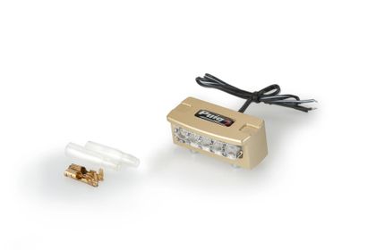 Eclairage de plaque Puig Support Led Flash Or Universel