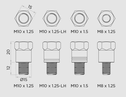 Support Smartphone Quad Lock Kit adaptateur sur rétroviseur