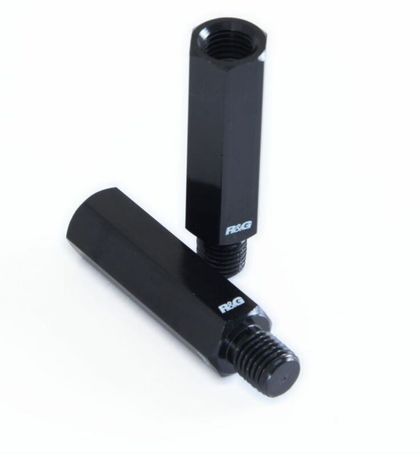 Obturateurs de rétroviseur R&G Racing Réhausses universel M10 x 1,25 11,5mm 45mm - noir Ref : RGR03263A / 1068606