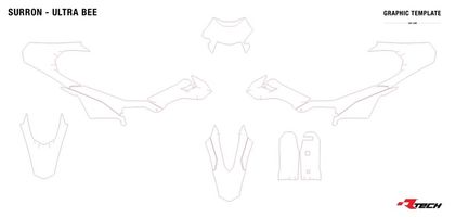 Racetech Plastic 6 stuks Kunststof kit Universeel