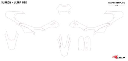 Racetech Plastic 6 stuks Kunststof kit Universeel