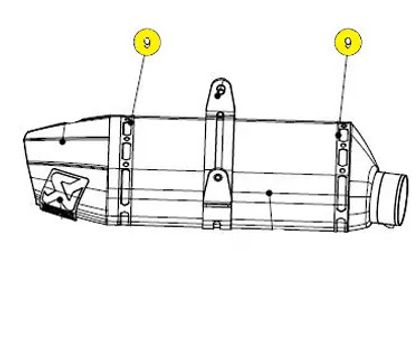Akrapovic Vervangingsband Thermische strip Universeel