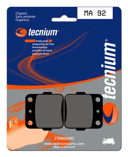 Plaquettes de freins Tecnium route organique - MA92 Ref : TE20737A / 1022562 ARCTIC CAT 400 400 DVX 2WD - 2003 - 2008