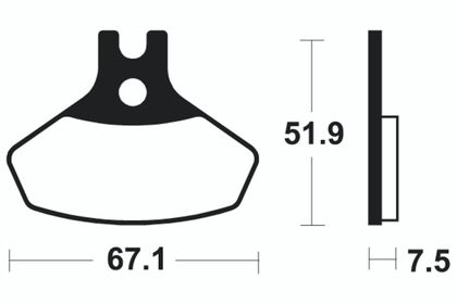 Tecnium MX ATV MO407 Gesinterd metaal Remblokken