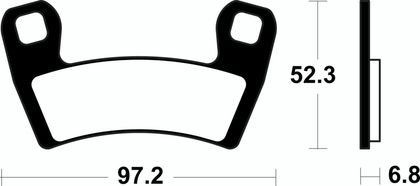 Plaquettes de freins Tecnium MX métal fritté - MO470