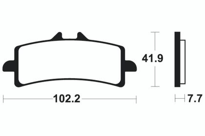 Tecnium Racing Metall gesintert - MSR341 Bremsbeläge