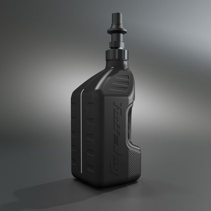 Tuff Jug 2.5G/10L Black with Black Ripper Cap G3 Universal Jerry can