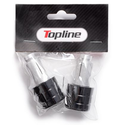Embouts de guidon TopLine Alu 13 - 17MM Noir Universel