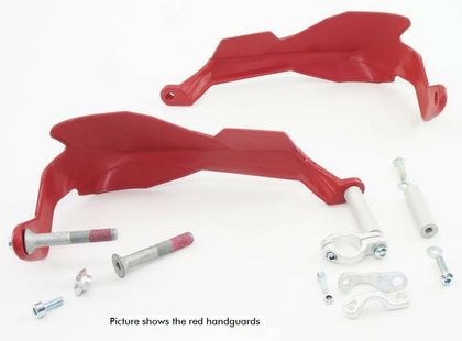 Protèges-mains Touratech GD avec kit de montage - Blanc