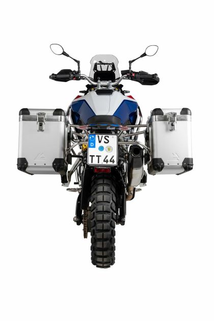 Touratech ZEGA Pro 38/45 - Inclus zwarte steun - Geanodiseerd grijs Zijkoffer Ref: TRT00093A / 01-083-5786-0 BMW 900 F 900 GS - 2024 - 2026