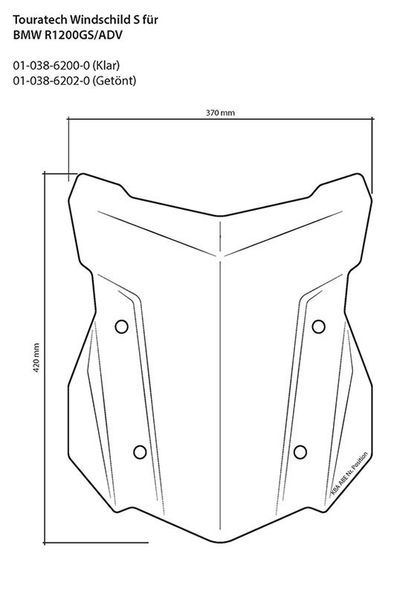 Touratech S Windshield