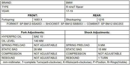 Touratech Black-T - Stage 1 progressive - Black Fork springs