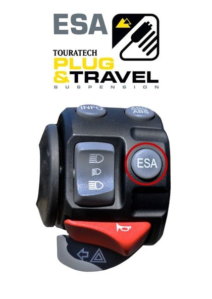 Kit suspension Touratech ESA - Plug & Travel avec abaissement -25 mm - Blanc