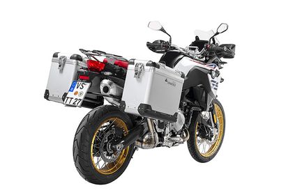 Touratech ZEGA Pro 38/45 - Schwarze Halterung inklusive - Grau eloxiert Seitenkoffer