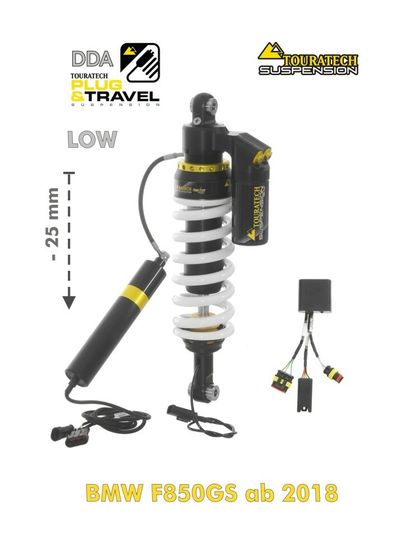 Touratech Plug & Travel / DDA - White Shock absorber Ref : TRT00458A / 01-082-5865-0