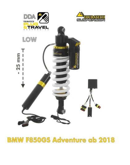 Touratech Plug & Travel / DDA - White Shock absorber Ref : TRT00460A / 01-082-5876-0