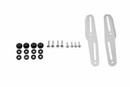 Touratech For adjustment - Silver Mounting kit for windscreen