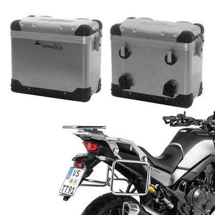 Valise Touratech ZEGA Pro 38/38 - Support gris inclus - Alu Ref : TRT00534A / 01-401-5710-0