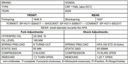 Touratech Progressive - Black Fork springs