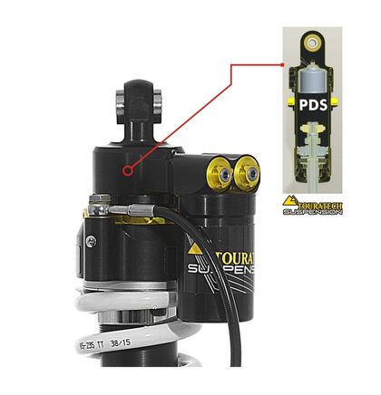 Touratech EXTREME (-40 mm) - White Shock absorber