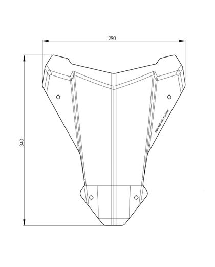 Touratech S - Transparent Windshield