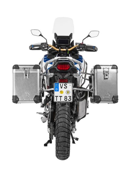 Touratech ZEGA Pro 38/45 - Grauer Halter inklusive - Alu Seitenkoffer