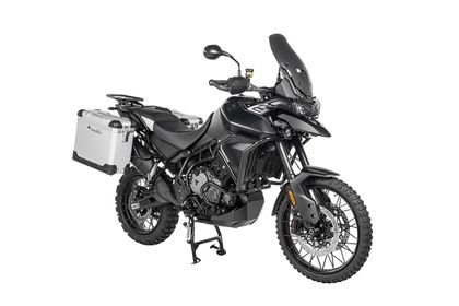 Touratech ZEGA Pro 31/38 - Schwarze Halterung inklusive - Grau eloxiert Seitenkoffer