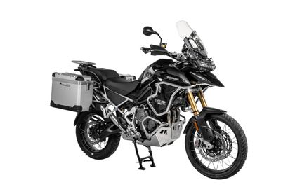 Touratech ZEGA Pro 38/45 - Grauer Halter inklusive - Grau eloxiert Seitenkoffer