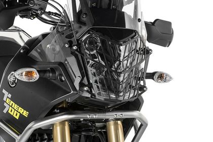 Touratech A quick release - Black Headlight protection Ref : TRT00702A / 01-632-5095-0 YAMAHA 700 TENERE 700 - 2019 - 2024