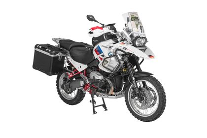Valise Touratech Kit complet ZEGA Evo 38/45 - Support gris inclus - Anodisé noir