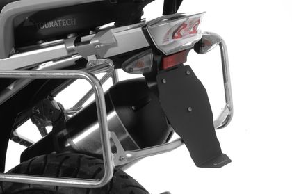 Touratech Geanodiseerde spatlap - Zwart Plaathouder