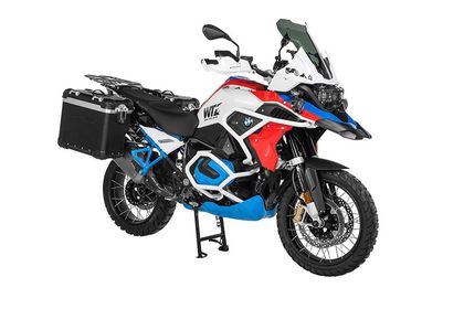 Valise Touratech ZEGA Evo X Avec déport 38/38 - Support noir inclus - Anodisé noir