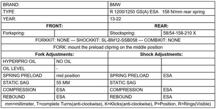 Kit suspension Touratech Avant/arrière - Kit Ressorts Linéaire - ESA - Blanc