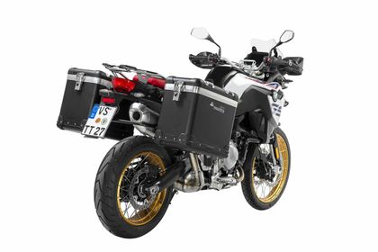Touratech ZEGA Pro 38/45 - Schwarze Halterung inklusive - Alu Seitenkoffer