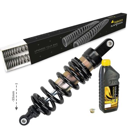 Touratech E1 (-55 mm) - Black Shock absorber Ref : TRT01001A / 01-300-5840-0