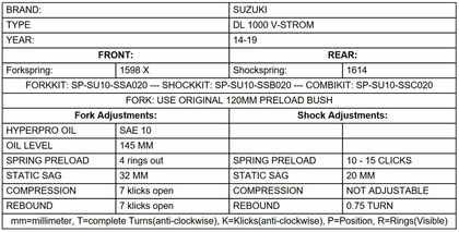 Touratech Progressive - Black Fork springs