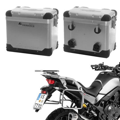 Valise Touratech ZEGA Pro 45/45 - Support gris inclus - Alu Ref : TRT01049A / 01-401-5720-0