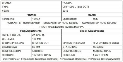 Touratech Progressive - Black Fork springs