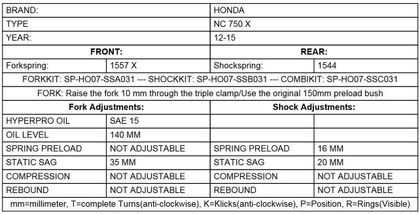 Touratech Progressive - Black Fork springs