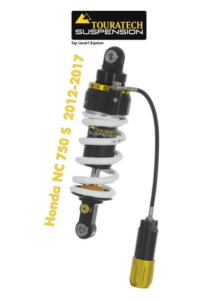 Touratech Level 2 - White Shock absorber Ref : TRT01135A / 01-405-5865-0