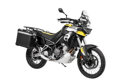 Valise Touratech Kit complet ZEGA Evo 31/38 - Support noir inclus - Anodisé noir