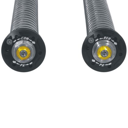 Touratech Cartridge lowering -25mm - Black - Yellow Cartridges kit