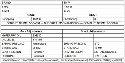 Touratech Progressive - Black Fork springs