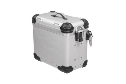Valise Touratech ZEGA Evo - 38 litres - gauche - Argent Universel