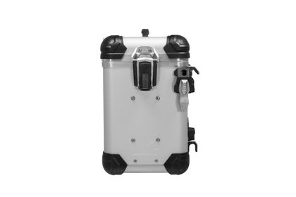 Valise Touratech ZEGA Evo - 38 litres - gauche - Argent Universel